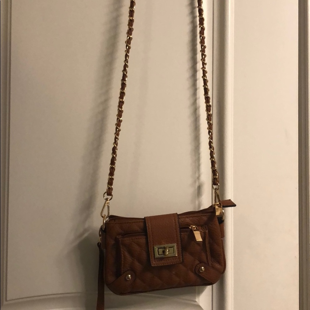 Tan crossbody bag